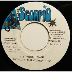 Anthony Malvo / Anthony Red Rose Its Your Shame USED VINYL 7INCH 45 RPM