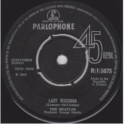 The Beatles Lady Madonna Vinyl 7" USED