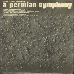 John David Earnest A Permian Symphony Vinyl LP USED