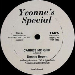 Dennis Brown Carres Me Girl Vinyl 12" USED