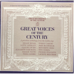 Various Great Voices Of The Century Vinyl LP USED