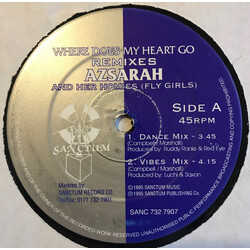 Azsarah Where Does My Heart Go USED VINYL 12INCH 45 RPM