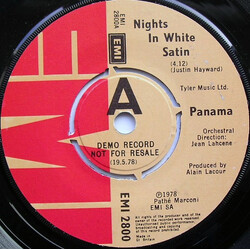 Panama (4) Nights In White Satin Vinyl 7" USED