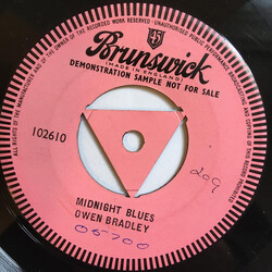 Owen Bradley Midnight Blues Vinyl 7" USED