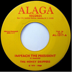 The Honey Drippers Impeach The President / Roy C's Theme Vinyl 7" USED