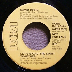 David Bowie Let's Spend The Night Together Vinyl 7" USED