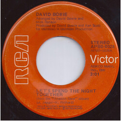 David Bowie Let's Spend The Night Together Vinyl 7" USED
