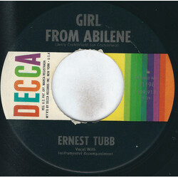 Ernest Tubb Girl From Abilene / Little Ole Band Of Gold Vinyl 7" USED