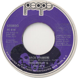 Fred Wesley & The JB's Back Stabbers Vinyl 7" USED