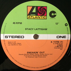 Stacy Lattisaw Sneakin' Out / Jump To The Beat Vinyl 12" USED