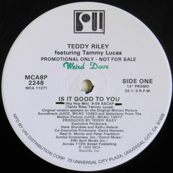 Teddy Riley / Tammy Lucas Is It Good To You Vinyl 12" USED