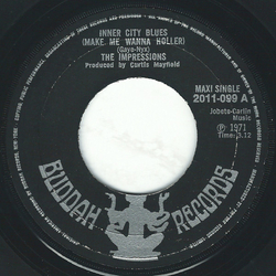 The Impressions Inner City Blues (Make Me Wanna Holler) Vinyl 7" USED