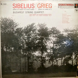 Jean Sibelius / Edvard Grieg / Budapest String Quartet Quartet In D Minor, Op. 56 (Voces Intimae) / Quartet In G Minor, Op. 27 Vinyl LP USED