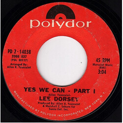 Lee Dorsey Yes We Can - Part I / O Me-o, My-o Vinyl 7" USED