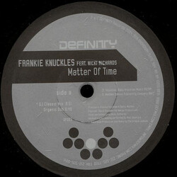 Frankie Knuckles / Nicki Richards Matter Of Time Vinyl 12" USED