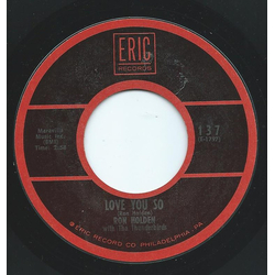 Ron Holden / The Thunderbirds (3) Love You So / My Babe Vinyl 7" USED