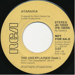 Ataraxia (2) The Unexplained Vinyl 7" USED