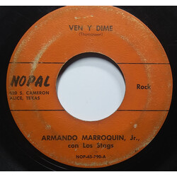 Armando Marroquin, Jr. / Los Stags Ven Y Dime / Vuelve, Vuelve Vinyl 7" USED