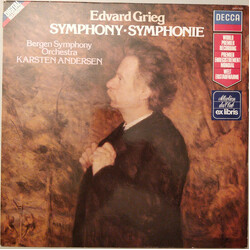 Edvard Grieg / Bergen Filharmoniske Orkester / Karsten Andersen Symphony Vinyl LP USED