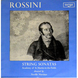 Gioacchino Rossini / The Academy Of St. Martin-in-the-Fields / Sir Neville Marriner String Sonatas Vinyl LP USED