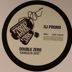 Double Zero (2) Gangsta Shit / Terminate Vinyl 12" USED
