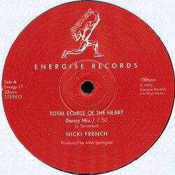 Nicki French Total Eclipse Of The Heart Vinyl 12" USED
