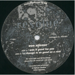 Von Stiener Was It Good For You Vinyl 12" USED