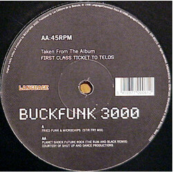 Buckfunk 3000 Fried Funk & Microchips / Planet Shock Future Rock Vinyl 12" USED