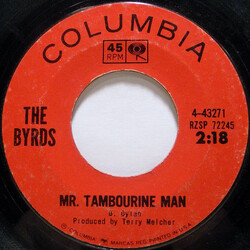 The Byrds Mr. Tambourine Man / I Knew I'd Want You Vinyl 7" USED