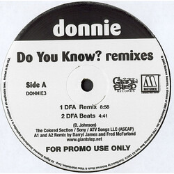 Donnie Do You Know? (Remixes) Vinyl 12" USED