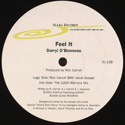 Darryl D'Bonneau Feel It Vinyl 12" USED