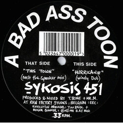 Sykosis 451 This Town / Hurricane Vinyl 12" USED
