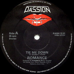 Romance (3) / The Simon Orchestra Tie Me Down Vinyl 12" USED