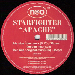 Starfighter Apache Vinyl 12" USED