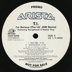 T.I. / Youngbloodz / Pastor Troy I’m Serious (The Lil' Jon Remix) Vinyl 12" USED