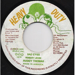 Ruddy Thomas Sad Eyes Vinyl 7" USED