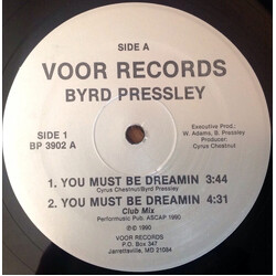 Byrd Pressley You Must Be Dreamin Vinyl 12" USED