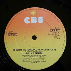 Billy Griffin Be With Me Vinyl 12" USED