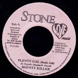 Bounty Killer Plenty Gal Vinyl 7" USED