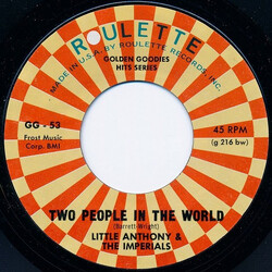 Little Anthony & The Imperials Two People In The World Vinyl 7" USED