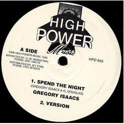 Gregory Isaacs / Twiggy Spend The Night / Triangle Of Love Vinyl 12" USED