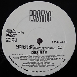 Desireé (2) Baby, Be Mine Vinyl 12" USED