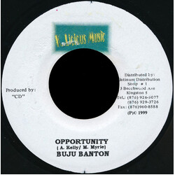 Buju Banton / U.T. Dread Opportunity / Two Law Vinyl 7" USED