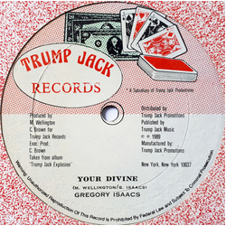 Gregory Isaacs / Trump Jack All Stars Your Divine / Victory Song Vinyl 12" USED