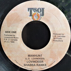 Lloyd Lovindeer / Shabba Ranks Manhunt Vinyl 7" USED