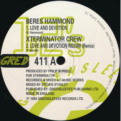 Beres Hammond Love And Devotion Vinyl 12" USED
