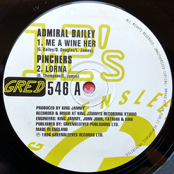 Admiral Bailey / Pinchers Me A Wine Her / Lorna Vinyl 12" USED
