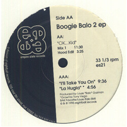 Louie "Balo" Guzman Boogie Balo 2 EP Vinyl 12" USED