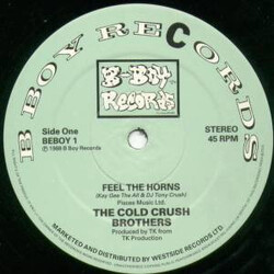 Cold Crush Brothers Feel The Horns / We Can Do This Vinyl 12" USED
