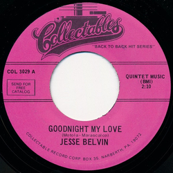 Jesse Belvin / Rosie & The Originals Goodnight My Love / Angel Baby Vinyl 7" USED